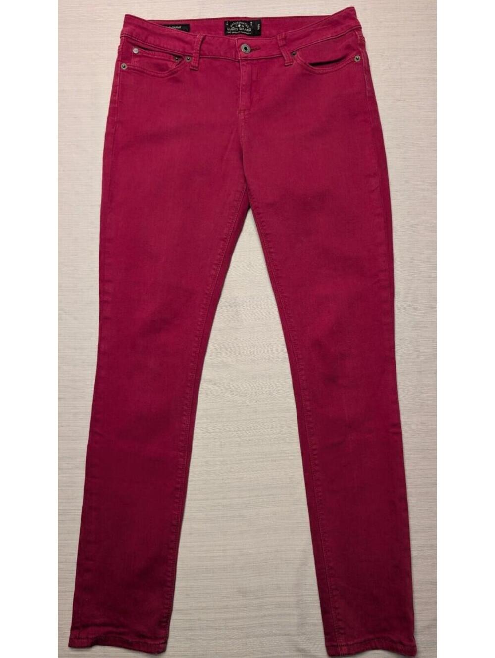 Lucky Brand Lolita Skinny Ankle Red Denim Jeans Womens 8/29